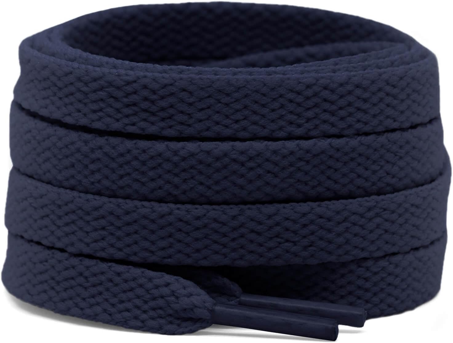 2 Pair Flat Shoe laces 5/16" Wide Shoelaces for Athletic Running Sneakers Shoes Boot Strings