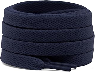 2 Pair Flat Shoe laces 5/16" Wide Shoelaces for Athletic Running Sneakers Shoes Boot Strings