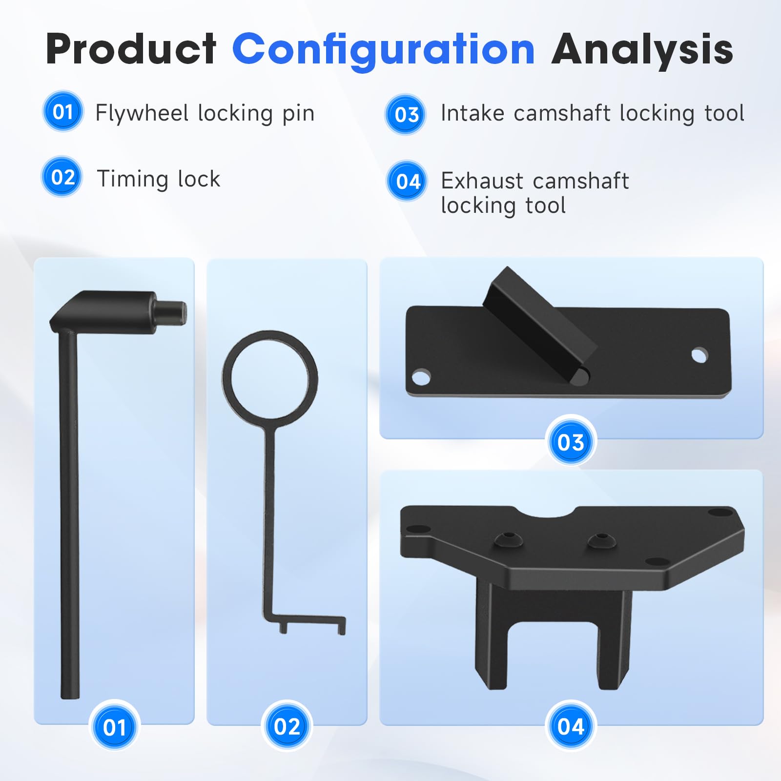Kit Outils Synchronisation Distribution 1.2 GDI PureTech EB2 - Compatible Peugeot, Citroën, DS, Opel, Toyota - Modèles 2008-2021 - 8