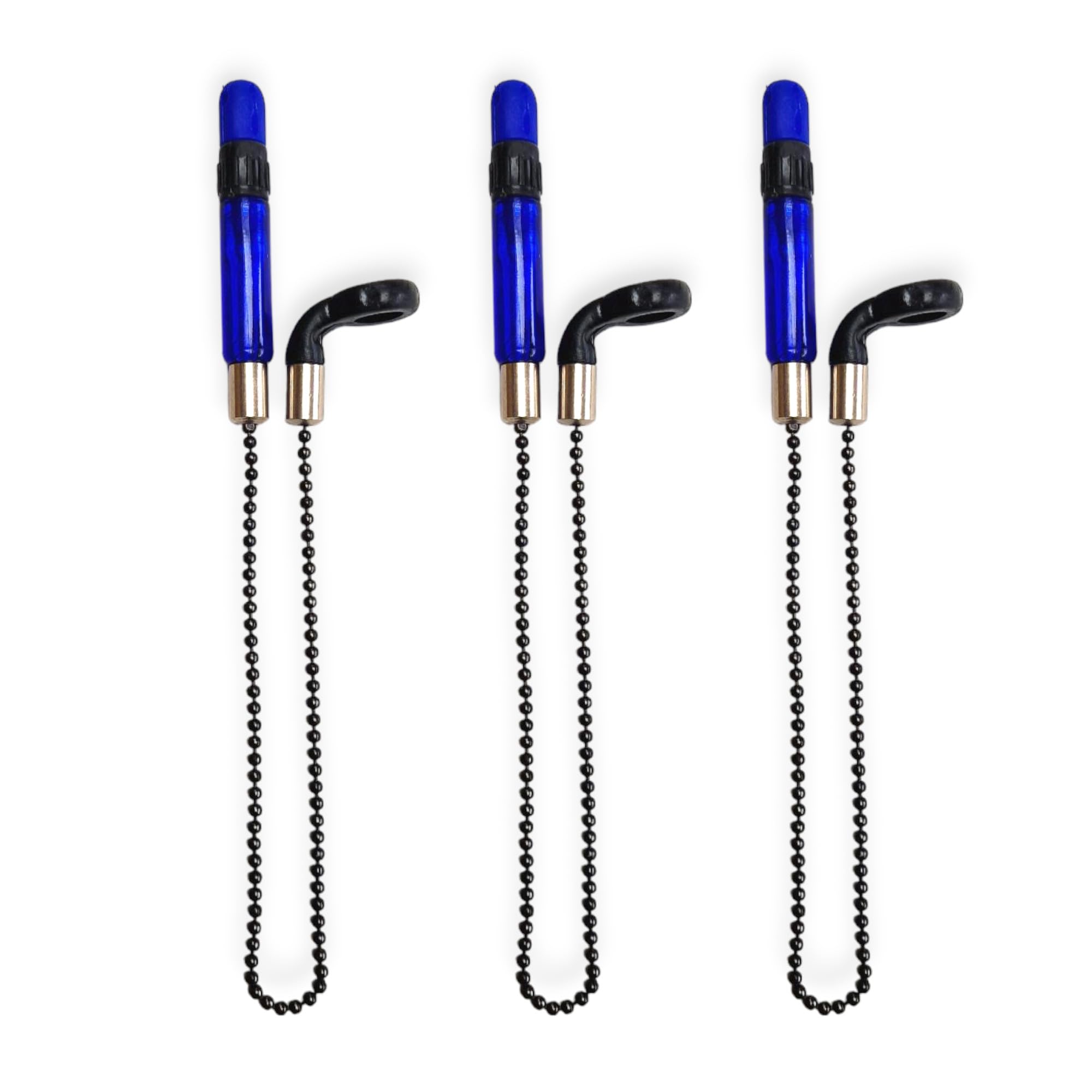 TJR Tackle 3 GTO Bobbins Bite Indicators Carp fishing Tackle for Bite Alarms and bank sticks From (BLUE), 11mm x 345mm