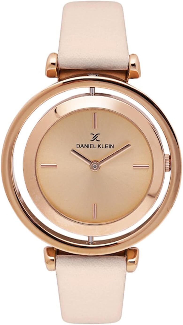 Daniel Klein Analog Gold Dial Women's Watch-DK11430-4