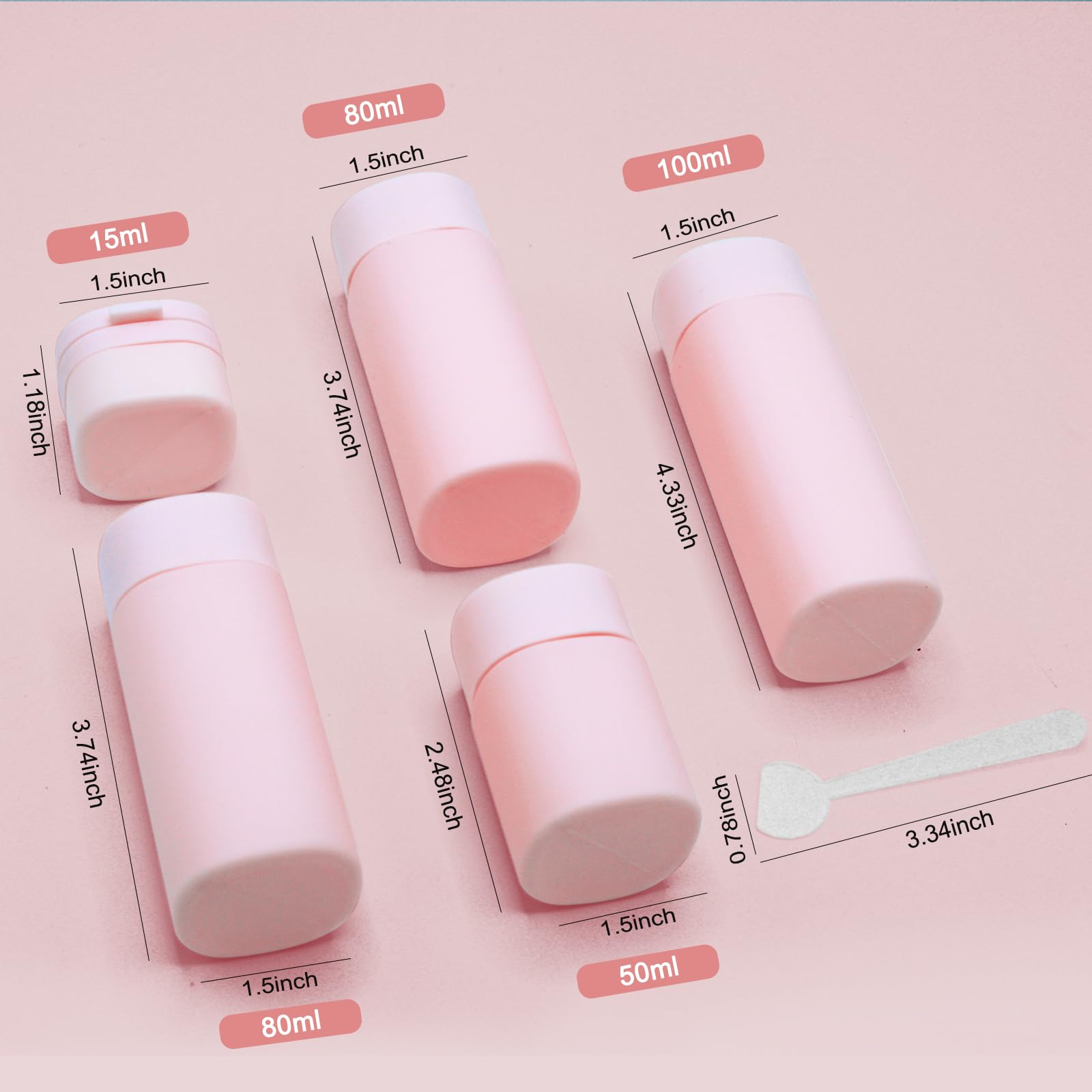 Reiseflaschen für Toilettenartikel, 5 Stück, TSA-zugelassene Behälter in Reisegröße, auslaufsicher, nachfüllbar, für Shampoo und Spülung, Reiseutensilien, mit transparentem Kulturbeutel (grau)