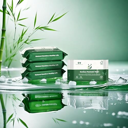 Miniatura 8 de Toallitas desechables de bambú, seguras para sépticas, suaves y relajantes, botánicos y aloe, sin perfume, ecológicas, toallitas desechables a base