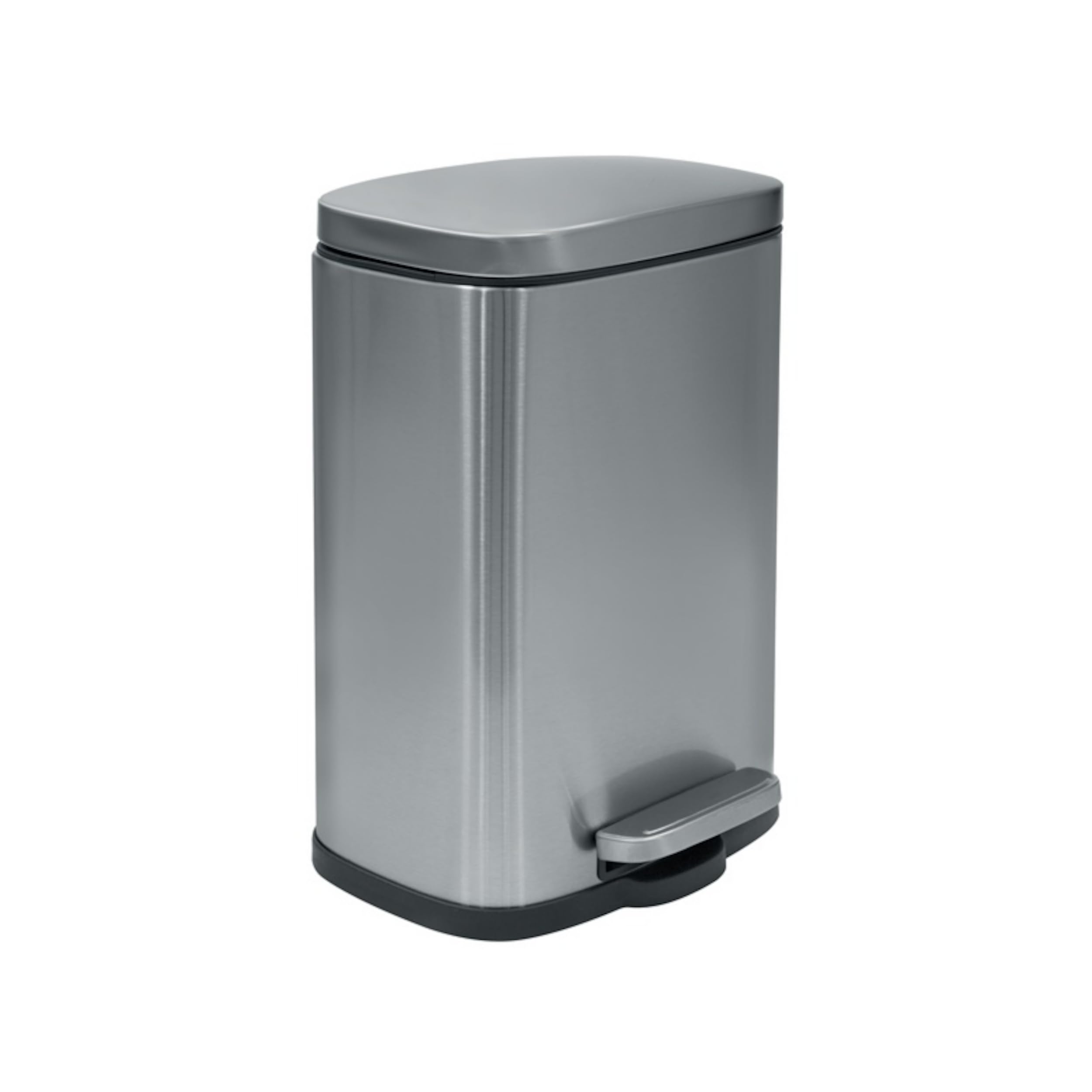 Spirella Collection Akira Pedal Bin, 21.4 x 17.6 x 30 cm (5 Litres), Steel, Matt Chrome โ image 1