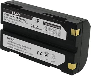 Replacement 54344 Battery for Trimble GPS Receiver Systems (R8, R7, R6, R-8, 5700, 5800, 29518, MT1000). 2600 mAh