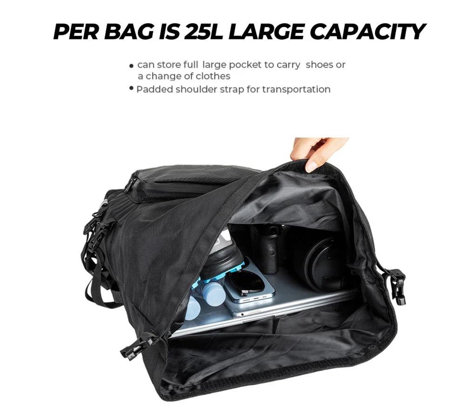 Bolsa De Sillín para Motocicleta, Bolsa De Equipaje Extraíble para NC 750 NC700 NC700X / NC750X CBR600RR CBR400 CB1000R(1pc)