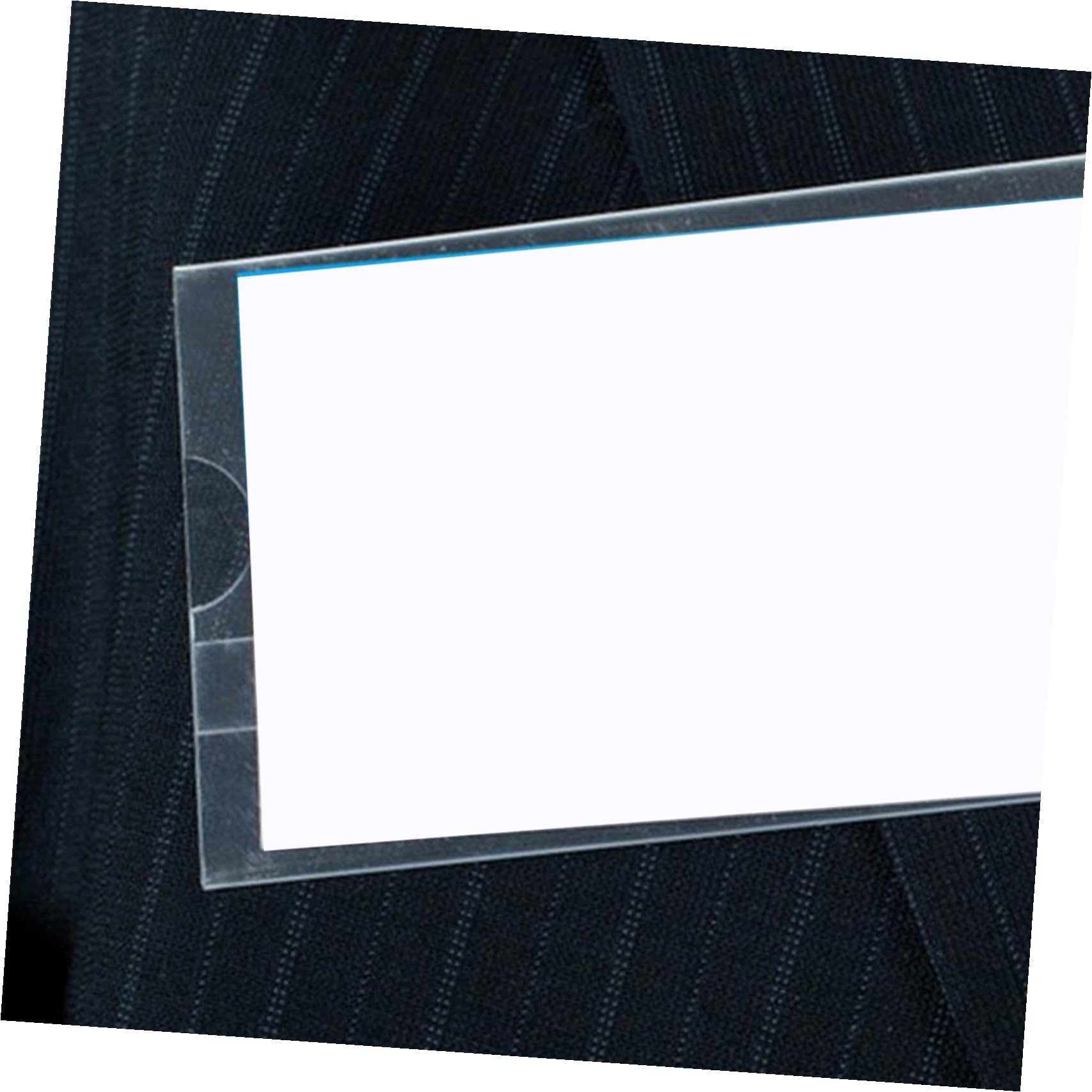 Porta Badge Trasparente Pvc a Doppia Faccia con Clip 100 Pezzi