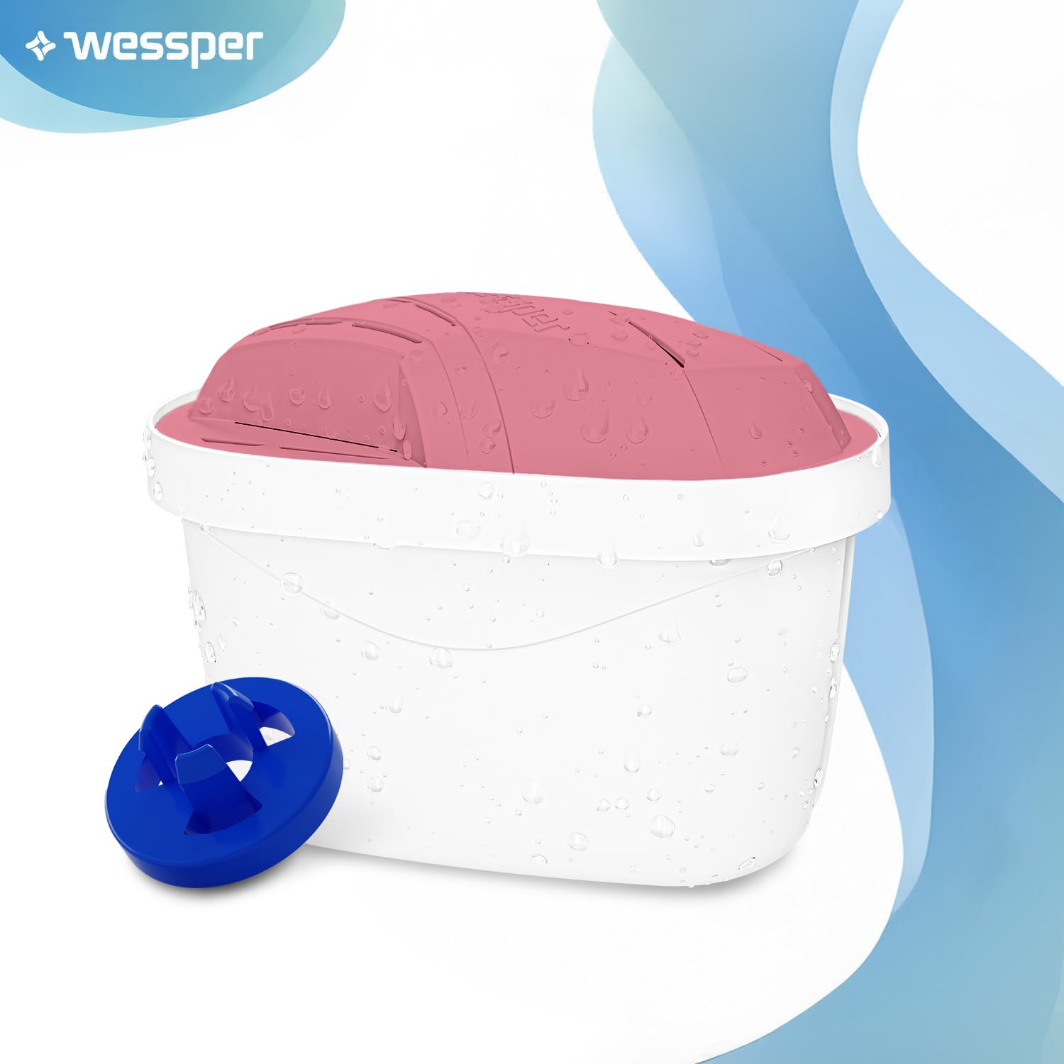 Wessper Magnezowy filtr do dzbanka filtrującego wodę | Zamiennik dla filtra Dafi Unimax Aquaphor A5 BRITA Maxtra+ PHILIPS AWP212/10 | 20 sztuk