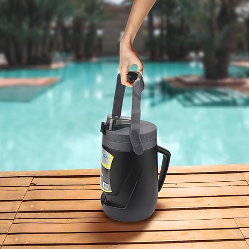 Miniatura 8 de Jarra de agua aislada reutilizable, jarra de agua portátil a prueba de fugas, jarra de agua aislada de 85 onzas con boquilla, botella de agua