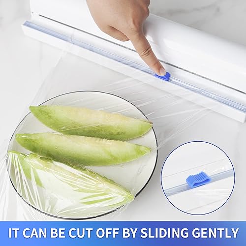 Miniatura 3 de Dispensador de plástico recargable con cortador deslizante, envoltura adhesiva Fovanga con cortador deslizante para dispensador de papel de aluminio