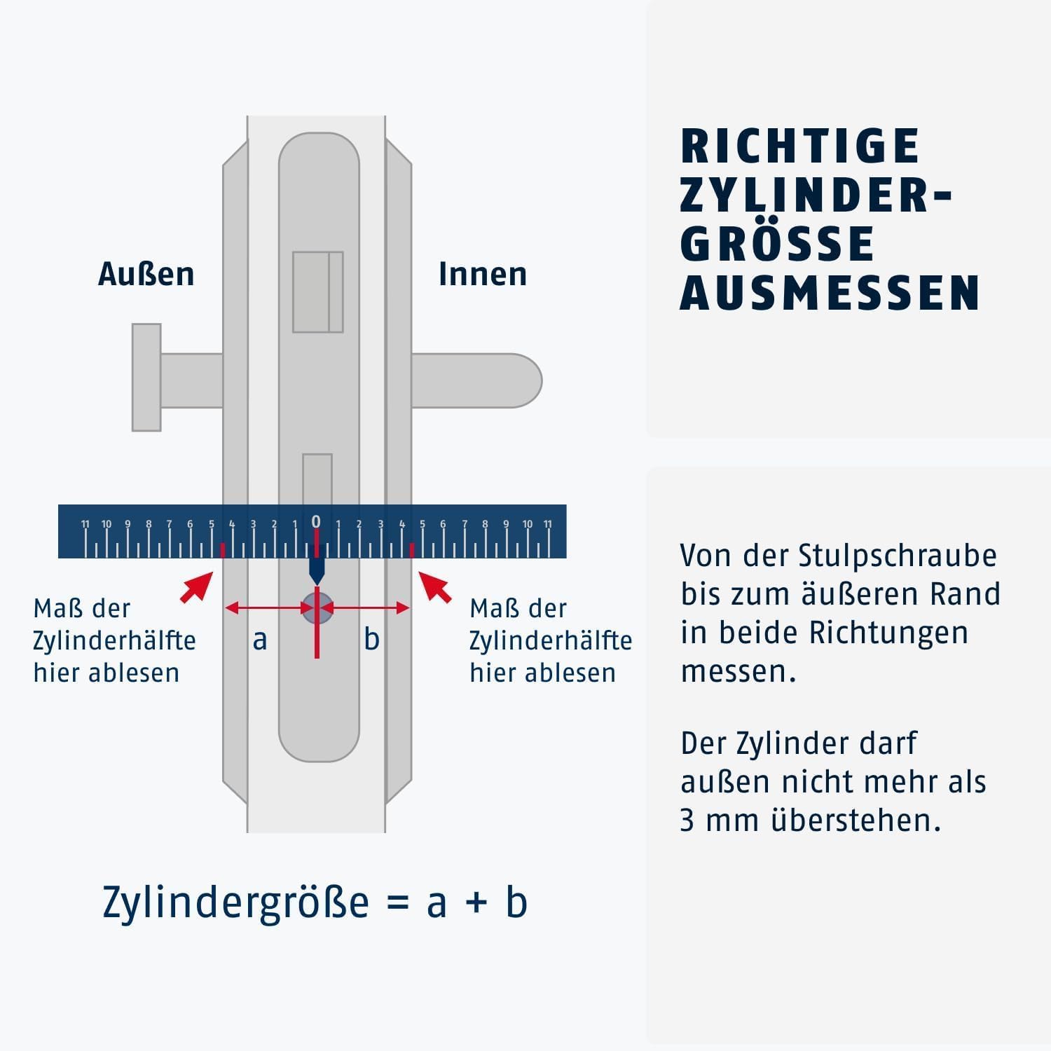 Doppelzylinder für ABUS Bravus 2000 | Sicherheitszylinder | Not- und Gefahrenfunktion | 3 Sicherheitsschlüssel + Sicherheitskarte (30/30)