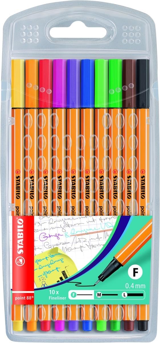 STABILO - Fineliner - point 88-10er Pack - Standardfarben
