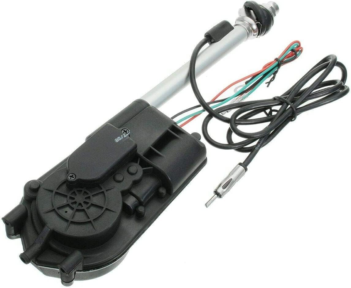 MACHSWON Juego de antena de acero inoxidable para radio eléctrica de coche, kit de montaje universal de antena de motor