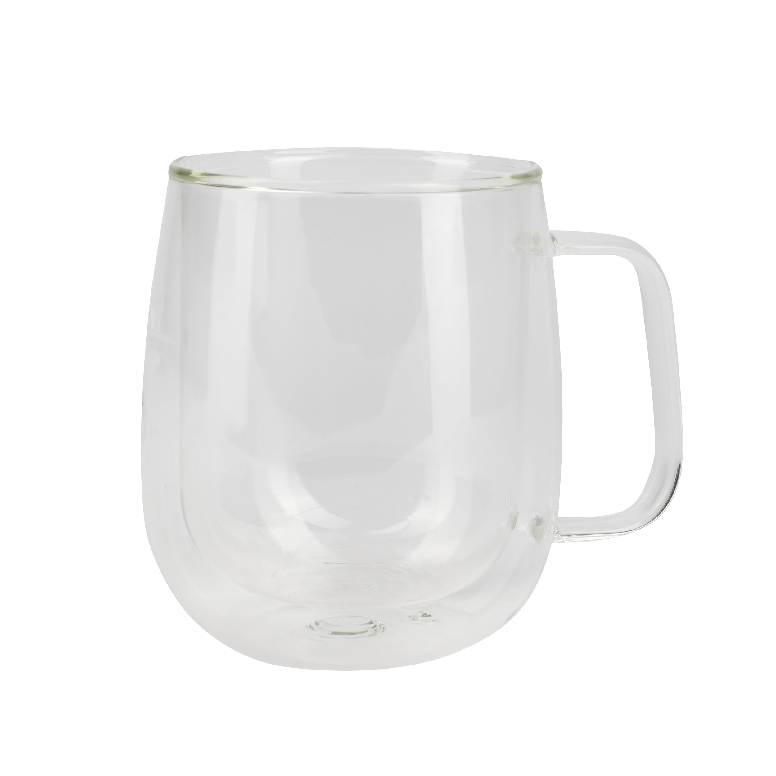 Bergner COFFEE & TEA LOVERS - Kubek dwuścienny 420 ml borokrzemianu - Ochrona termiczna - Idealny do różnych napojów - Nowoczesny styl - Zalecane mycie ręczne