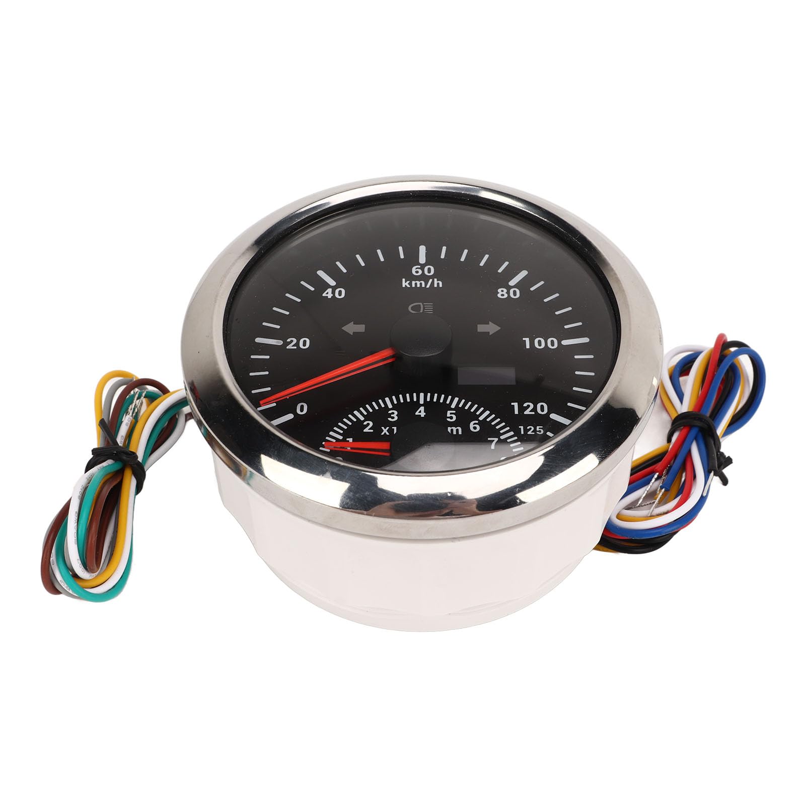 Odómetro GPS, Alta Precisión, Tiempo de Arranque Corto, 85 Mm, Resistente a la Niebla, 8000 RPM, Tacómetro Digital con Retroiluminación para Vehículos Marinos, ATV (Bisel