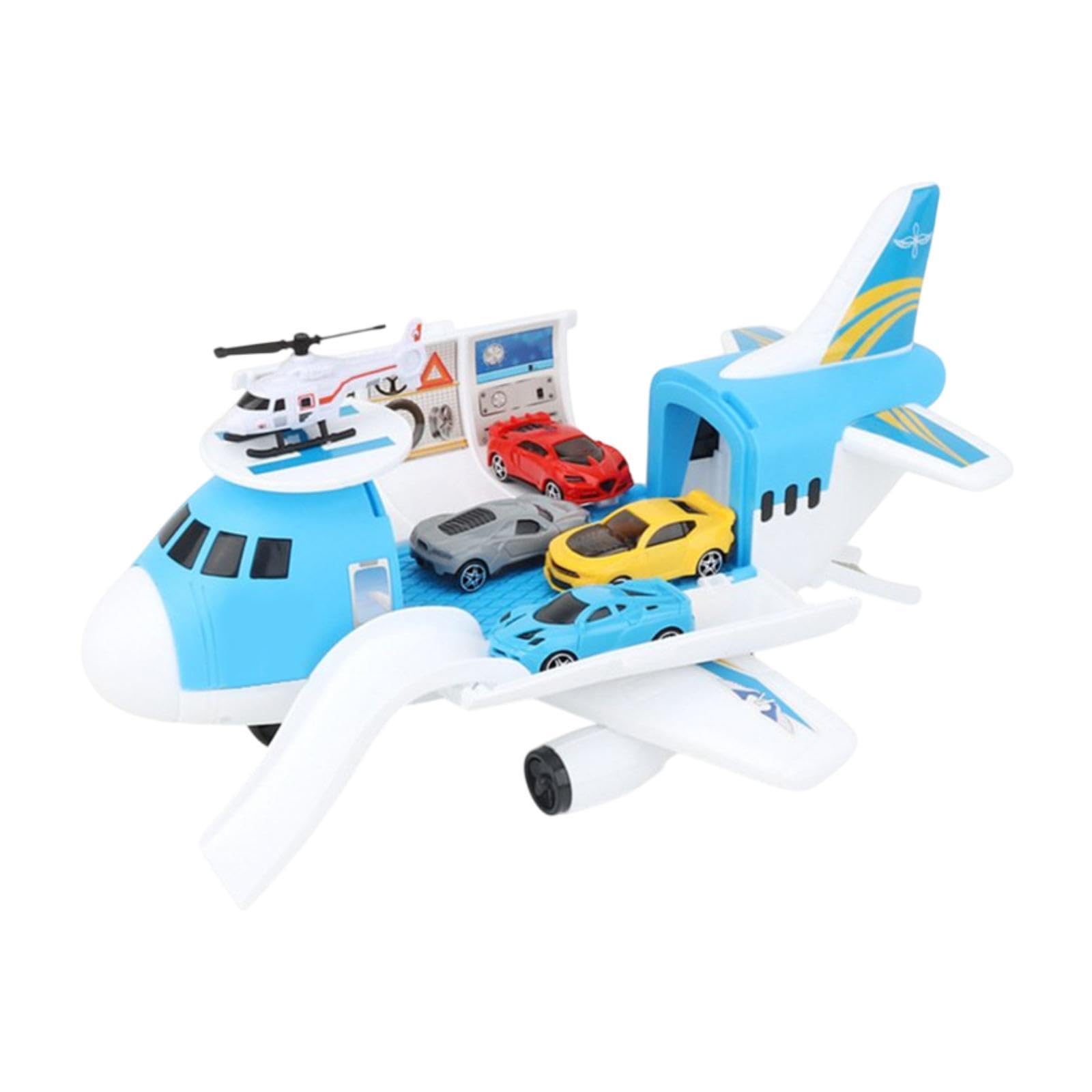 Milageto Juego de Juego de Coche de avión de Transporte de Carga, Juego de Coche de avión de Transporte, Juguete de avión de Transporte, Juguete de avión para