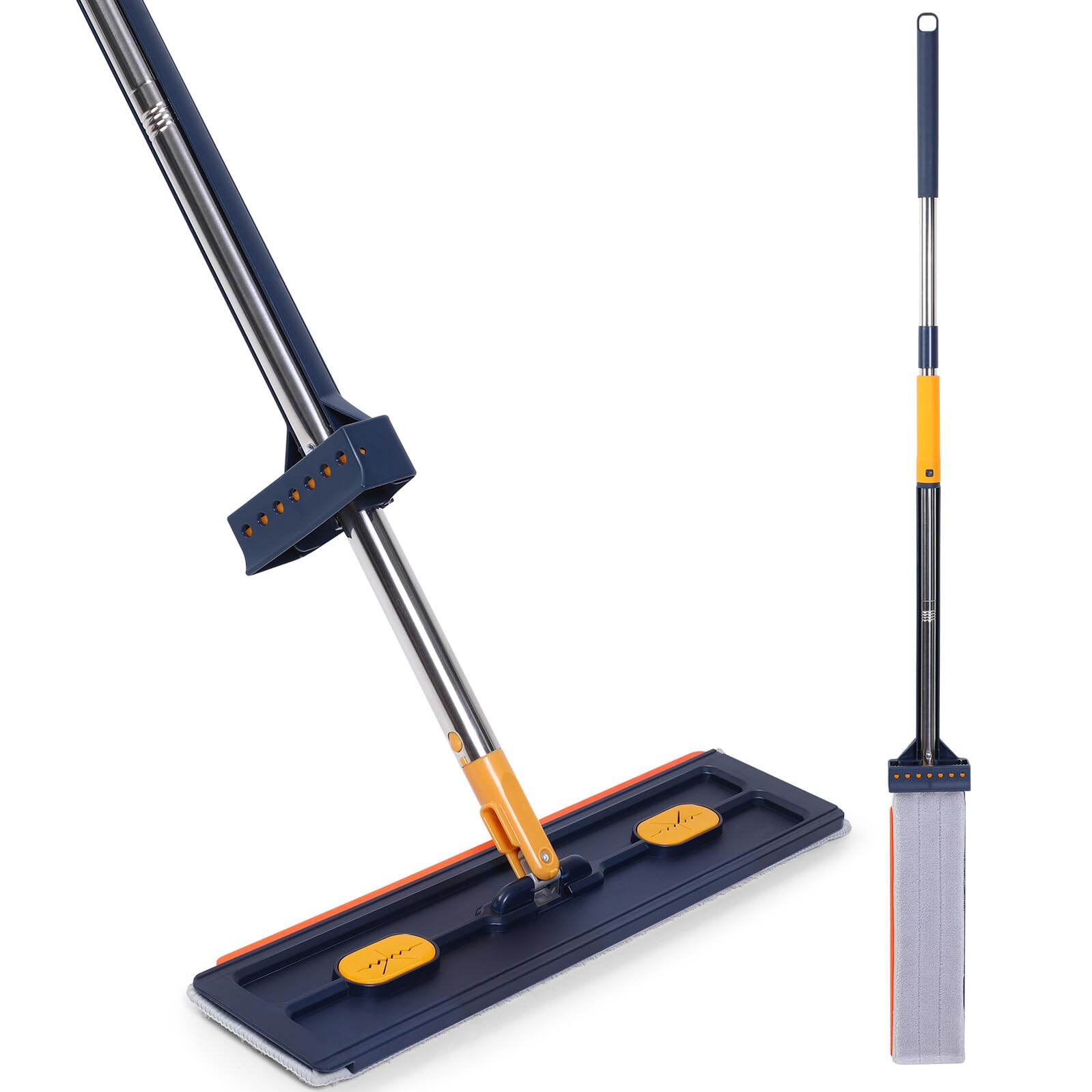 Panno Piatto Grande per Pavimenti Testa Piatta Multifunzionale Raschietto per Acqua Pressione e Scomparto di Pulizia per Casa