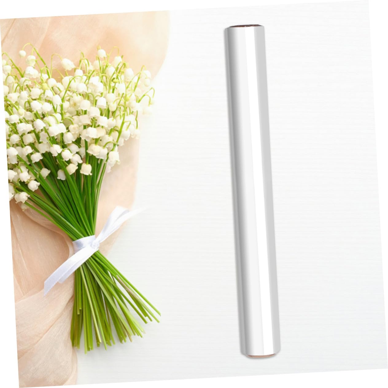 Angoily 50m Cellophane Trasparente Per Imballaggio Fiori Confezione Cestini Fiori Bouquet Natale Materiale Protezione Freschezza