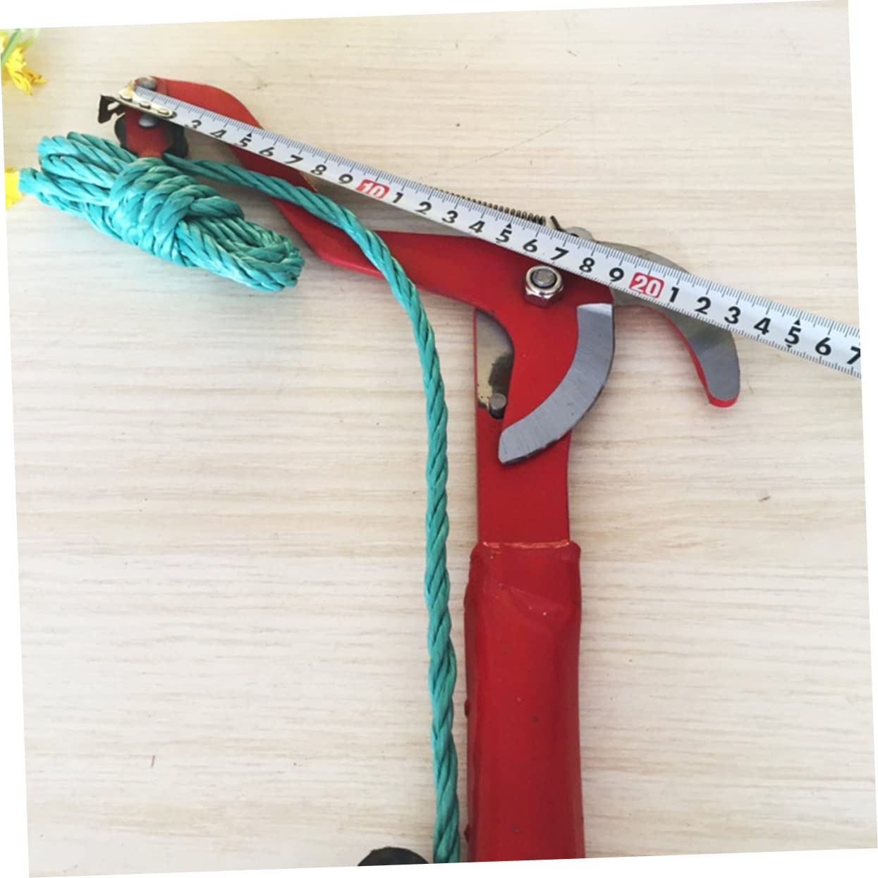 Levemolo Garden Shears with Rope Double Pulley Pruning Shears Sturdy Fruit Branch Scissors Pruning Scissors for Gardening