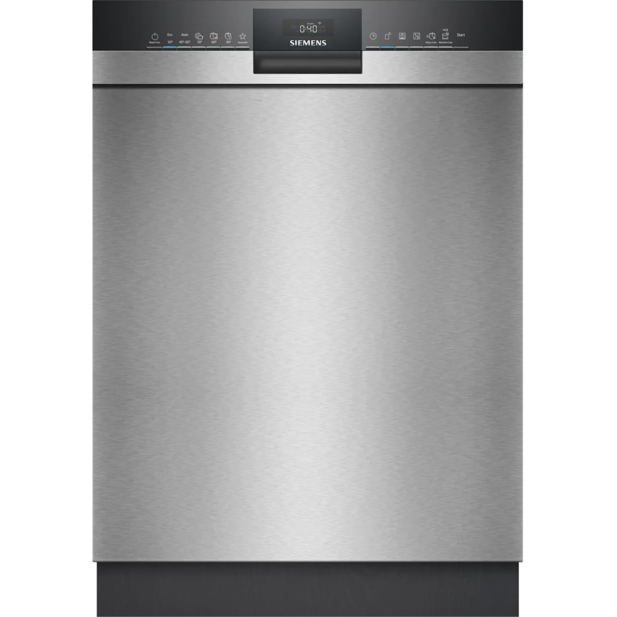 Siemens SN43ES22CE iQ300, lavastoviglie Smarter sottopiano 60 cm, Made in Germany, cassetto portaposate, varioSpeed Plus, cestelli flessibili, autoOpen dry – asciugatura efficiente, pulsante