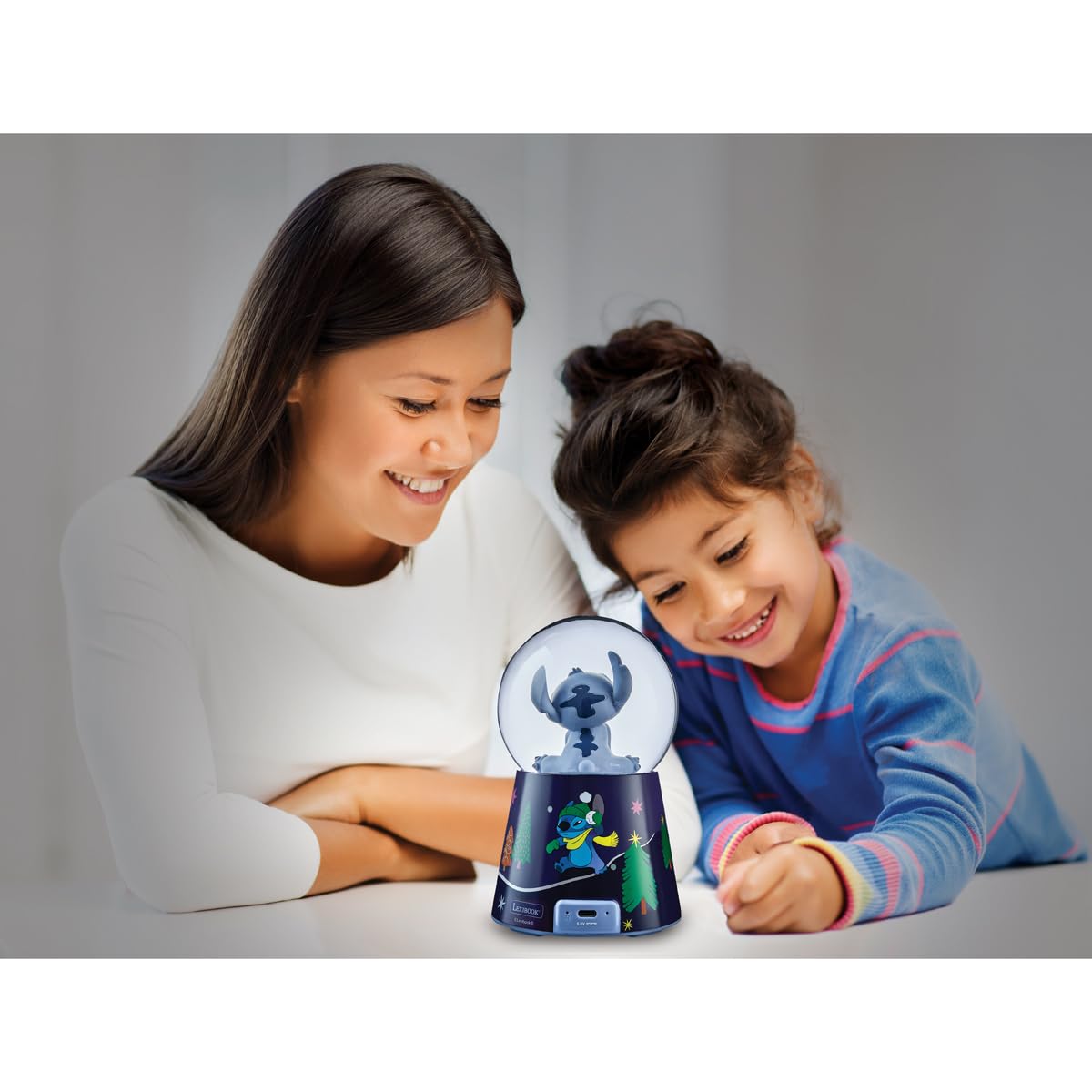 Lexibook, Stitch Enceinte Bluetooth Boule à Neige, SBS10D