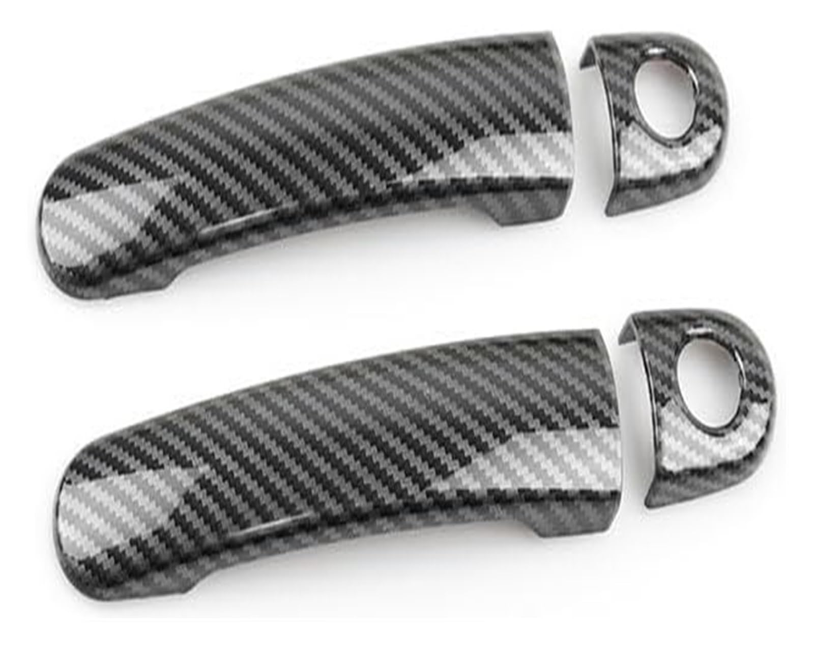 Qwqthgs Carbon Texture A Car Exterior Door Handle Cap For Vw For Golf 4 For B&Ora Mk4 For Rabbit A4 1J 1999-2004 Car Exterior Door Handle Covers(Carbon Texture A)