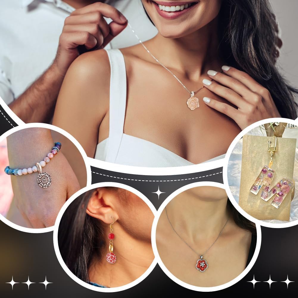 PH PandaHall 30Pcs 3 Styles Silver Glue on Bails Charm Pendants Brass Jewelry Bails Necklace Bails Earring Bails Small Spoon Charms Flat Pad Bails for Pendants Necklace Earring Jewelry Making, 13~25mm - Image 6