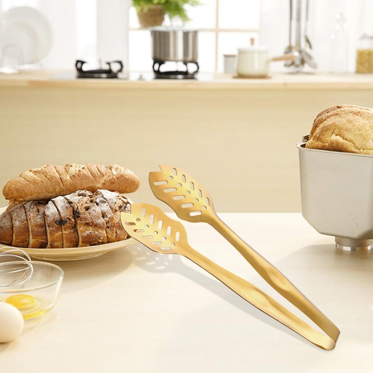 Stainless Steel Salad Serving Set - Gold -7 Stainless Steel Salad Serving Set - Gold -7