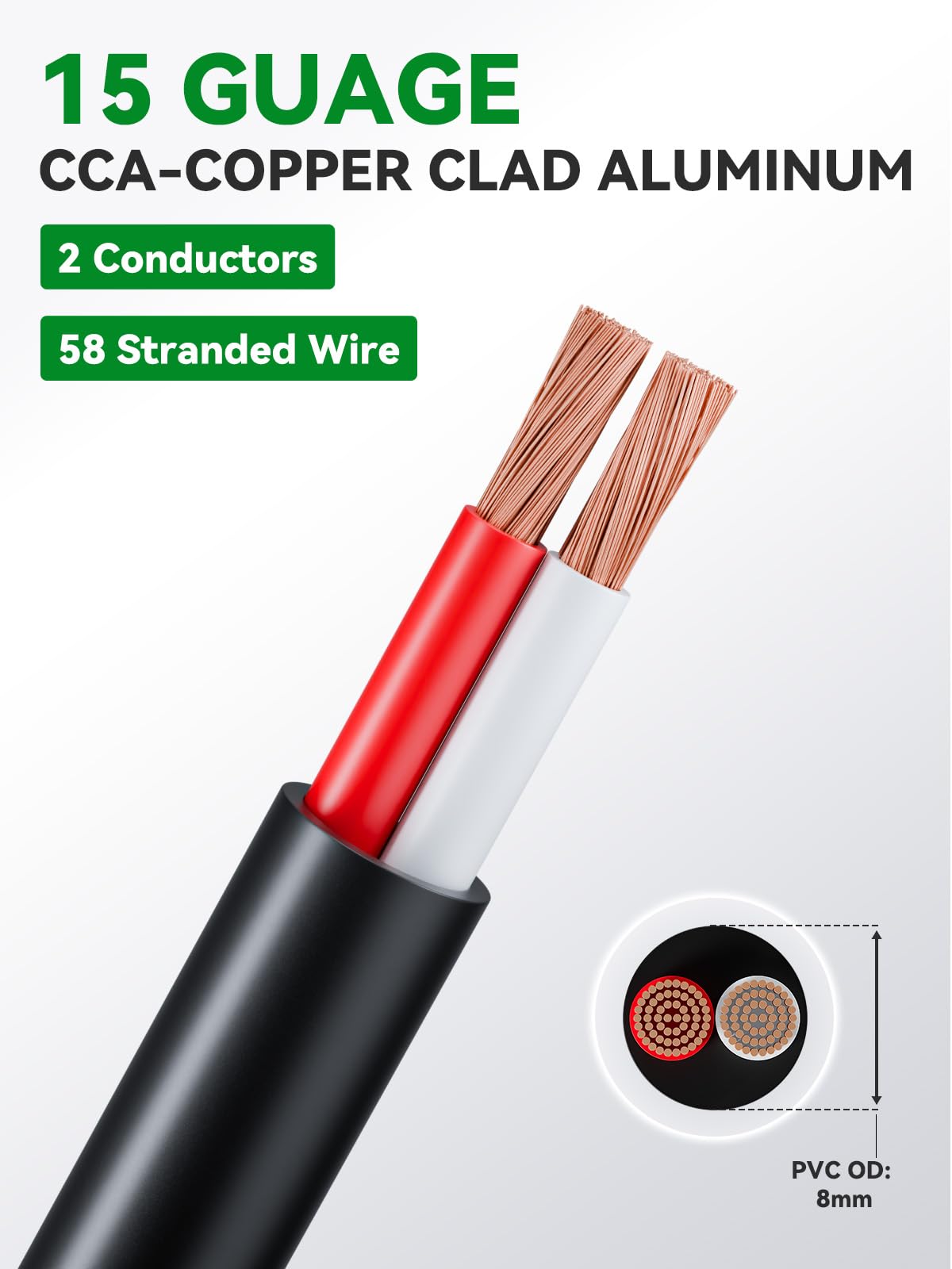2Pack 20M Câbles Speakon 2 Conducteurs 15AWG pour Amplificateur et enceinte