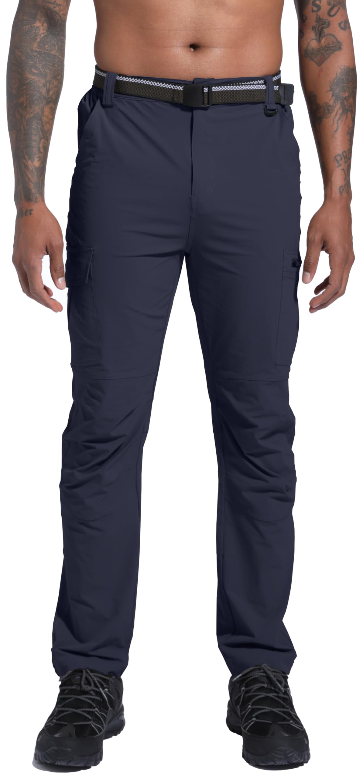 Pantalones de senderismo para hombre, de secado rápido, ligeros, impermeables, para viajes, al aire libre, camping, caza, pesca, trabajo, pantalones cargo