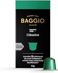 Baggio Café Cápsulas De Café Clássico Compatível Com Nespresso Contém 10 Cápsulas