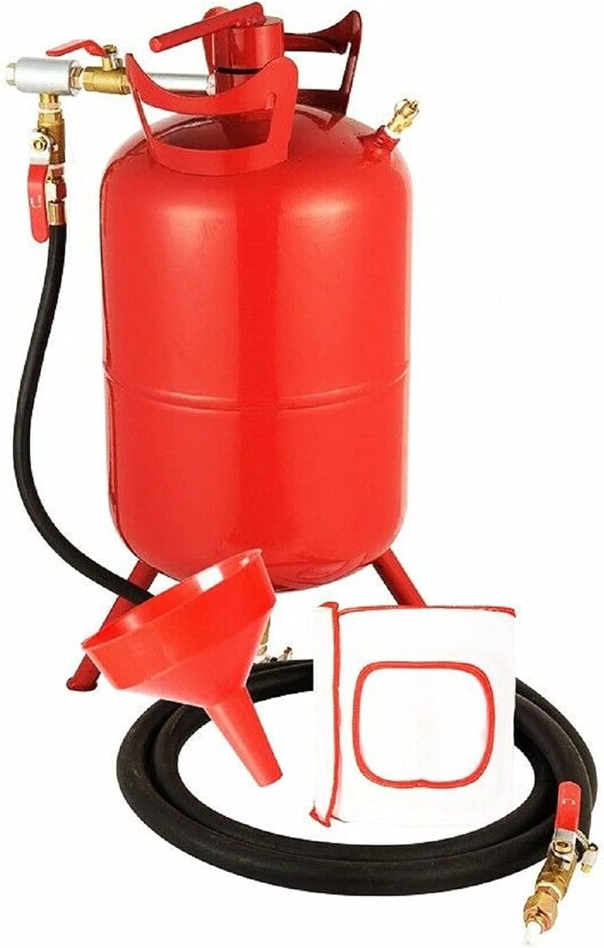 Portable 5 Gallon Pressurized Sandblaster Sand Blaster Media Abrasive