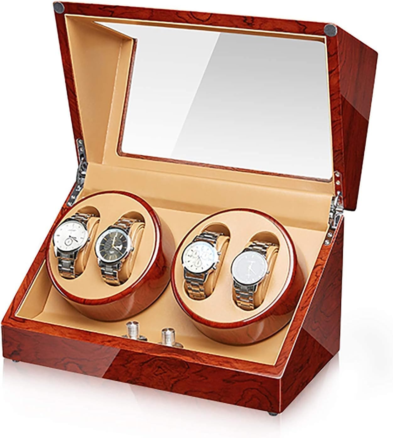 FENOKD Watch Winders Rosewood Watch Winding Box Home Watch Rotating Placer Watch Shaker Automatic Mechanical Watch Winder with