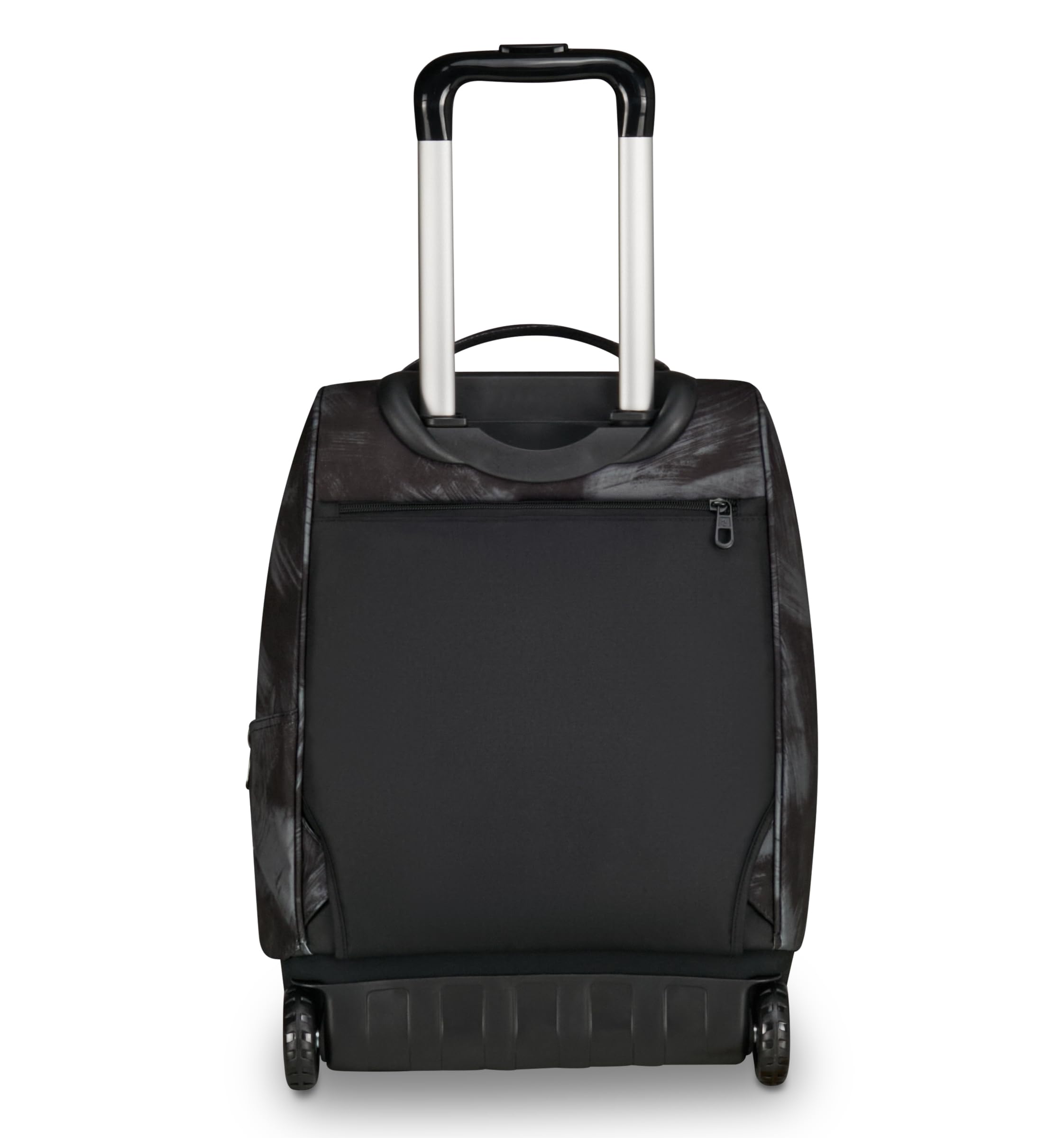 Invicta Trolley New Benin Fantasy, 36 L, Doppio Uso, Doppio Scomparto, Tasca Porta Borraccia, Scuola e Tempo Libero, Brushed Black, Bambini e Ragazzi, nero/grigio