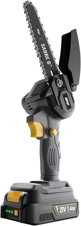 WAP Motoserra Sabre à Bateria 6" K21 S01, com Autonomia de 20 Minutos e Corte Máximo de 10cm, 3600rpm 21V Bivolt