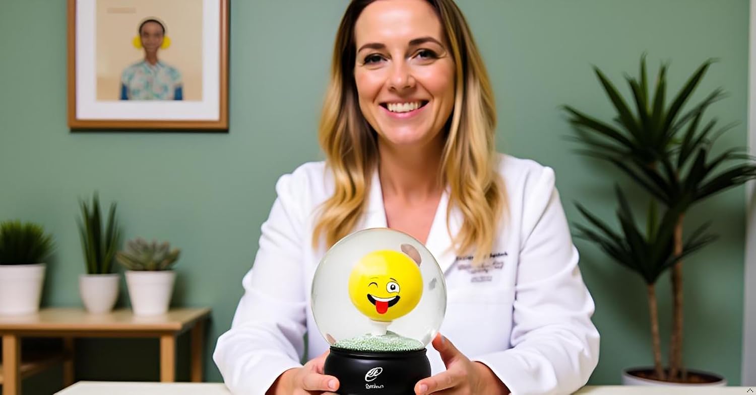 Lightahead Fun Emoticon Golf Ball Challenge Puzzle Globe. Fun Family time | Play, Laugh, Tilt, Twist to Land the Ball on the Tee, Harder Than it Looks. Take a rest from Screen time. Great Gift for all