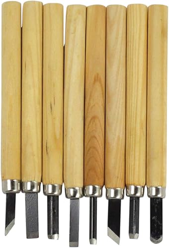 SE Juego de cinceles de talla de madera (8 piezas) - 773WC