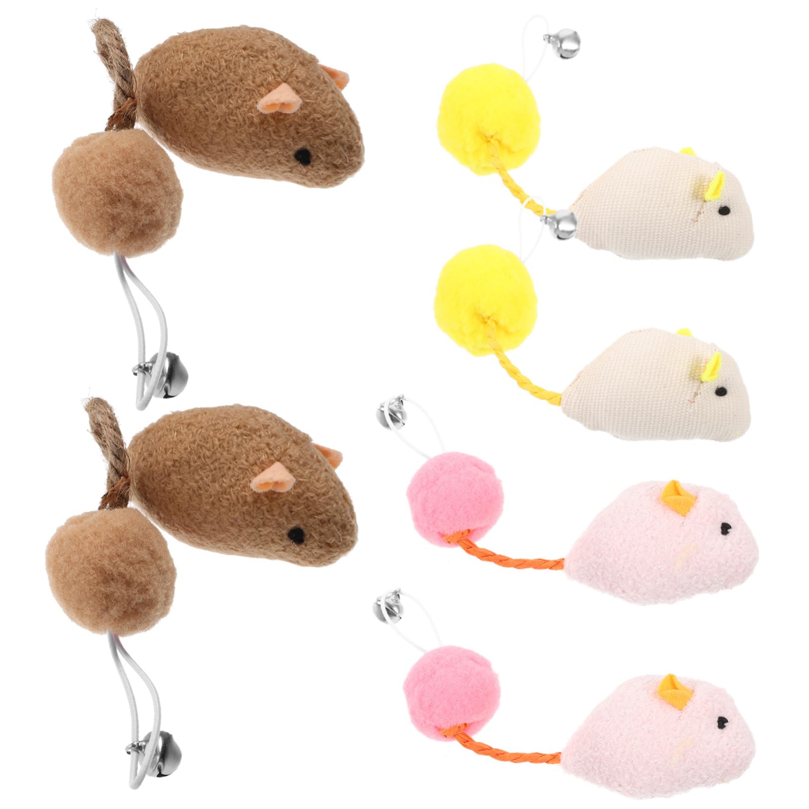6 Pièces Souris avec Accessoires Interactifs pour Actifs Blancs