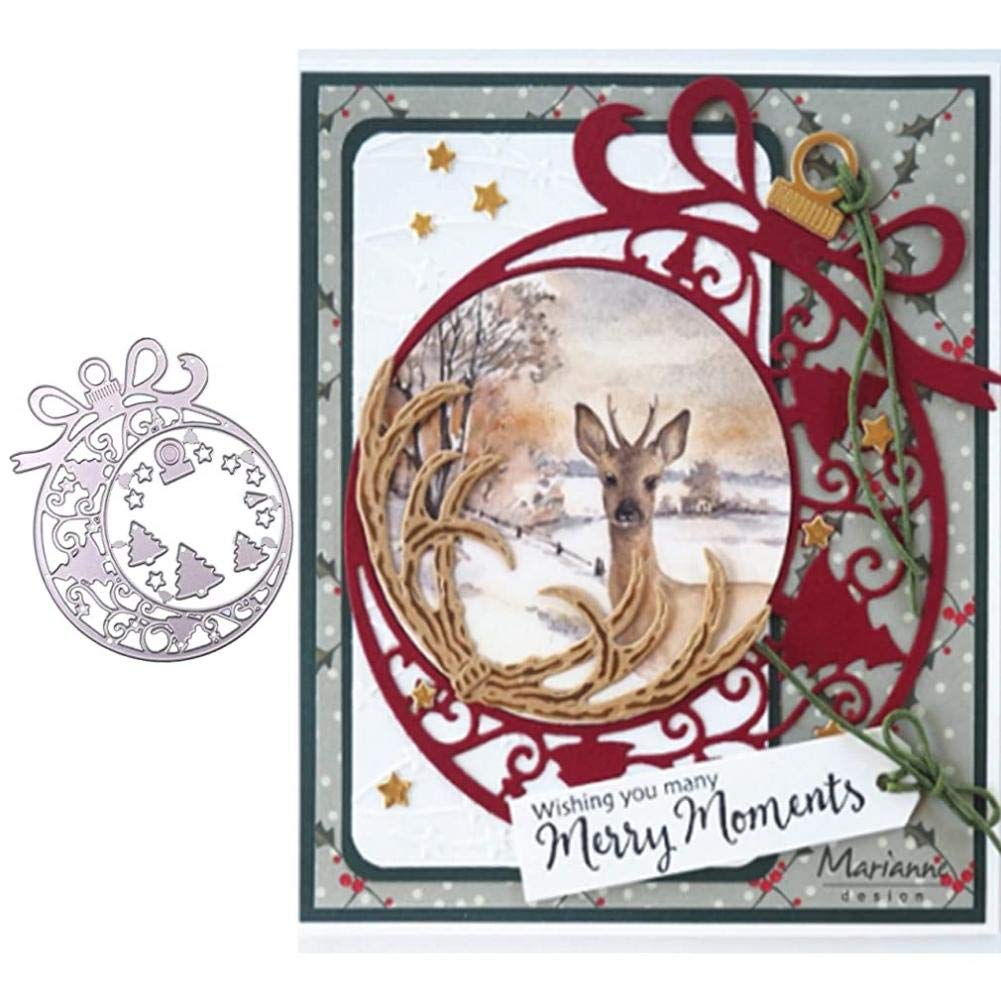 Zonster Snowflake Background Layering Cutting Die,Christmas Ornament Die Cuts for Card Album Making Tools Scrapbooking Diy Decoration