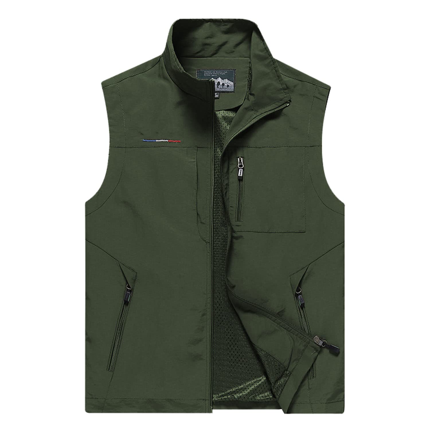 Chaleco De Hombre Chaleco Exteriores Multibolsillos Chaleco Sin Mangas Chaqueta De Pesca Casual Multifuncional Transpirable Chaleco De Fotografía De Utilidad