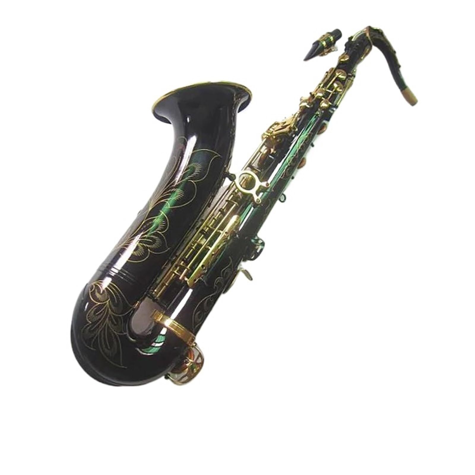 Sassofono Tenore Sib Nero Oro Chiave Sax Tenore Ottone Strumento Musicale Con Custodia Ancia
