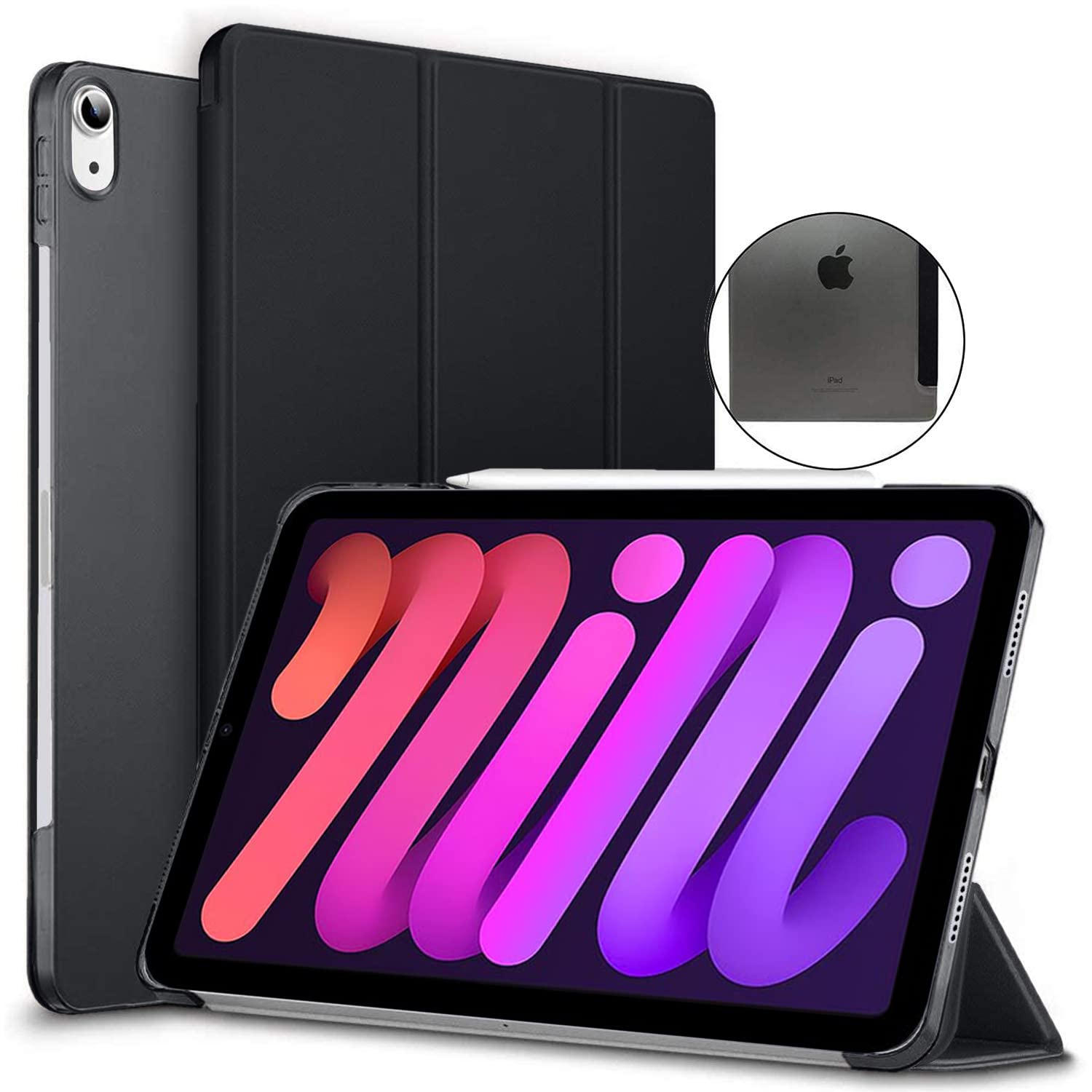 Caseelo Case for Apple iPad Mini 6 Gen 8.3 inch [ iPad Mini 6th Generation 2021 ] Launch A2567 A2568 A2569 Smart Trifold Translucent PC Back Flip Cover - Lavender (B0BRJKNGHZ) Amazon Price History, Amazon Price Tracker