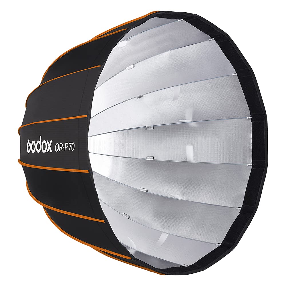 Godox QR-P70T - Softbox parabolico a sgancio rapido da 27,5" con supporto Bowens