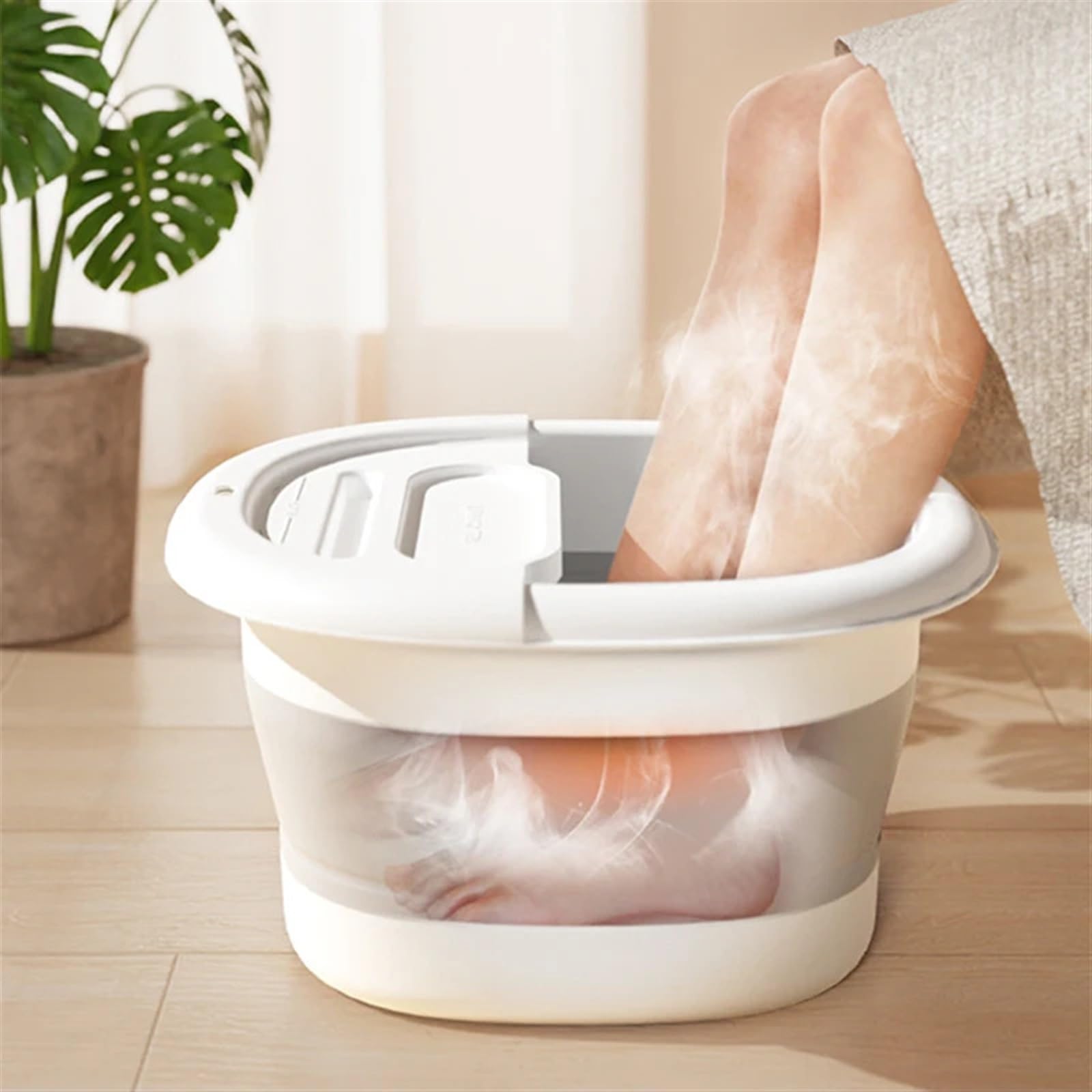 Faltbarer FußBadeimer Faltbare Fußbad Eimer Massage Fuß Hause Waschen Freizeit Eimer Fuß Bad Becken Tragbare Fuß Einweichen Fuß Wanne FüR Fischen，Camping