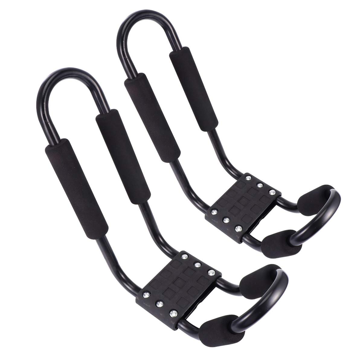 Milisten 2pcs Detachable Car Roof Shelf for Canoe and Kayak Storage Frame Easy to Install Car Rack for Outdoor Adventures and Transport Black