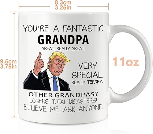 Miniatura 5 de Taza de café para abuelo divertida taza de café para abuelo eres un abuelo fantástico regalos de cumpleaños Acción de Gracias Navidad jubilación