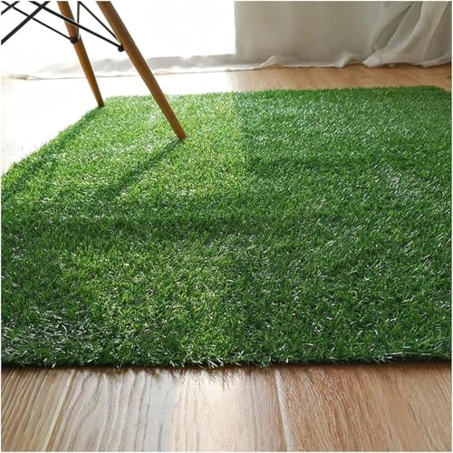 LNNNW Pasto Sintetico Césped de césped artificial sintético, tapete de césped verde anticaída for exteriores, alfombra de césped falso DIY cortable, altura de pila de 2 cm para exteriores(60x120cm)
