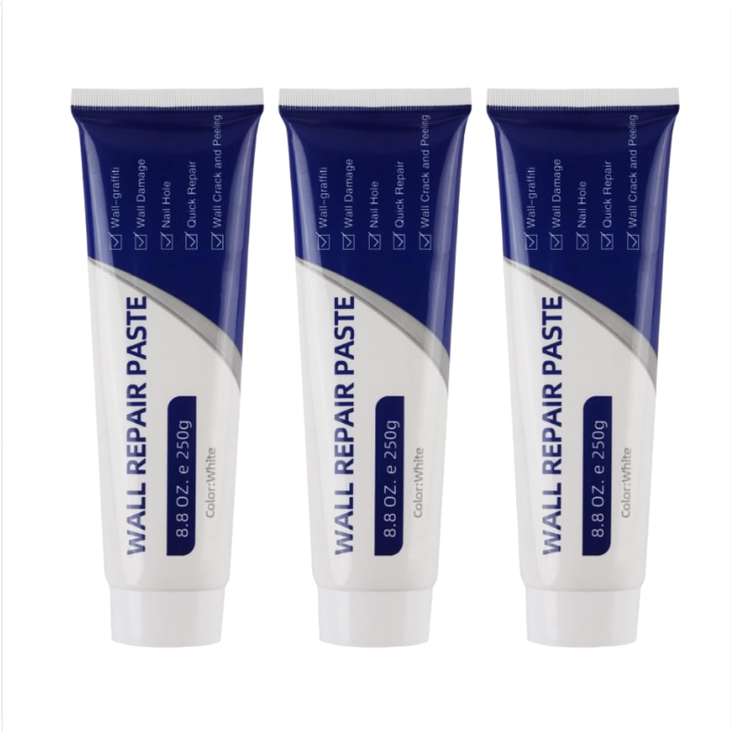 Drywall Patch Repair Kit,Wall Repair Paste,Wall Repair Paste Tube, Kit with Scraper,for DIY Home Fix,Wall Surface Hole Fill Quick and Easy Solution (3pcs)
