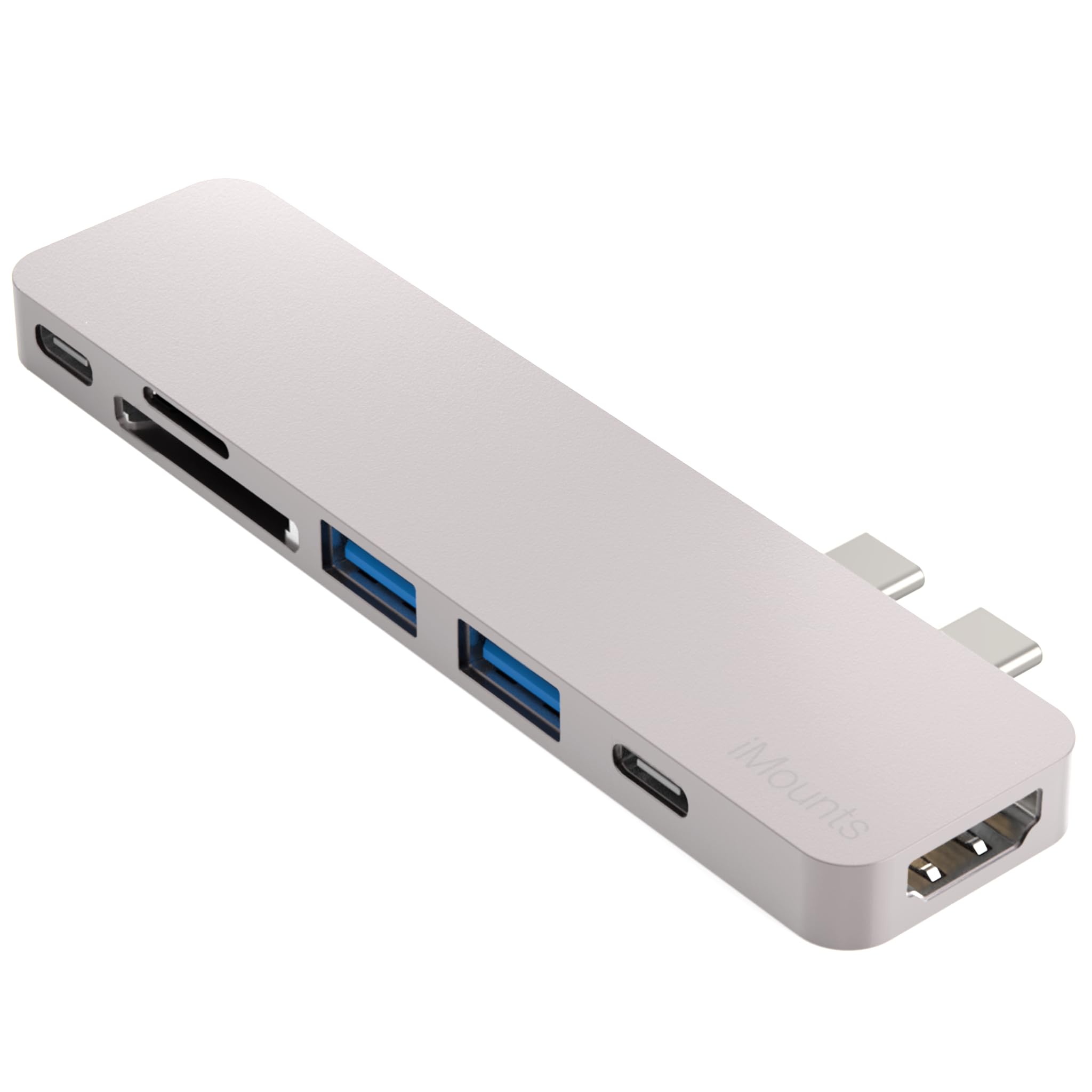 Koncentrator USB-C pasuje do Macbook Air/Pro (2016-2022) (Silver)