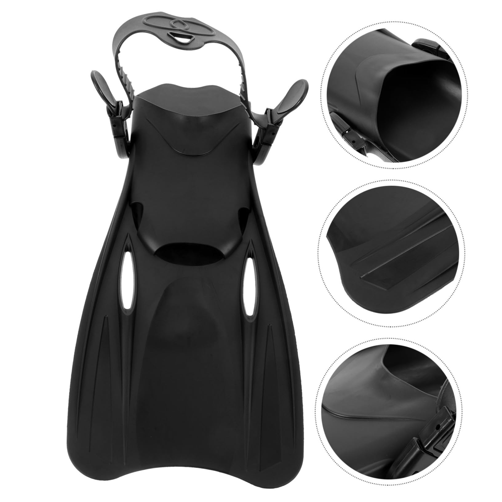 Yardwe Schwimmflossen Schwimmschnorchel Schnorcheln Schwebend Schwimmbad Paddel Strand Erwachsene Schwimmkappe Schwimmen Ohrstöpsel Sup Flipper Schwimmweste Plastik Black